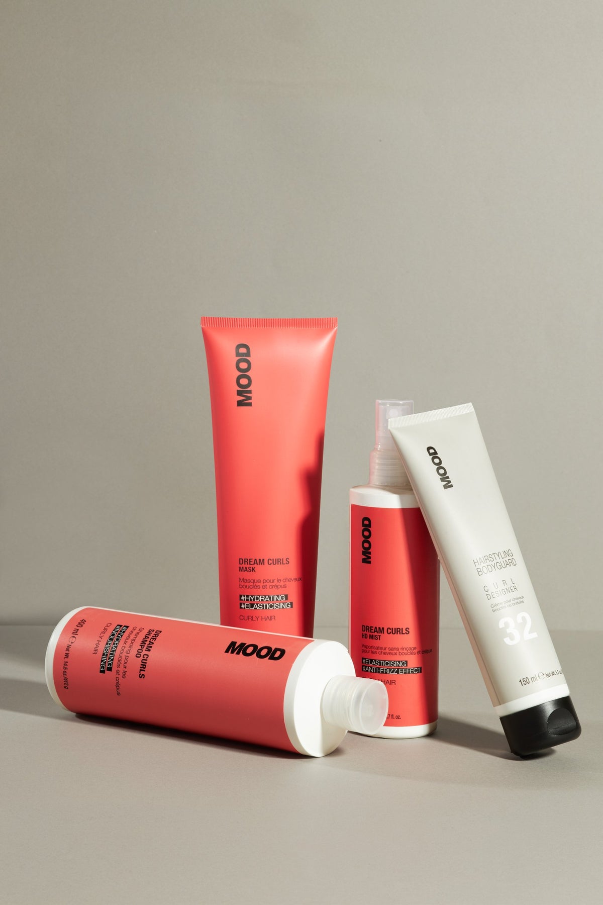 MOOD Dream Curls Shampoo, Mask, HD Mist en Curl Designer